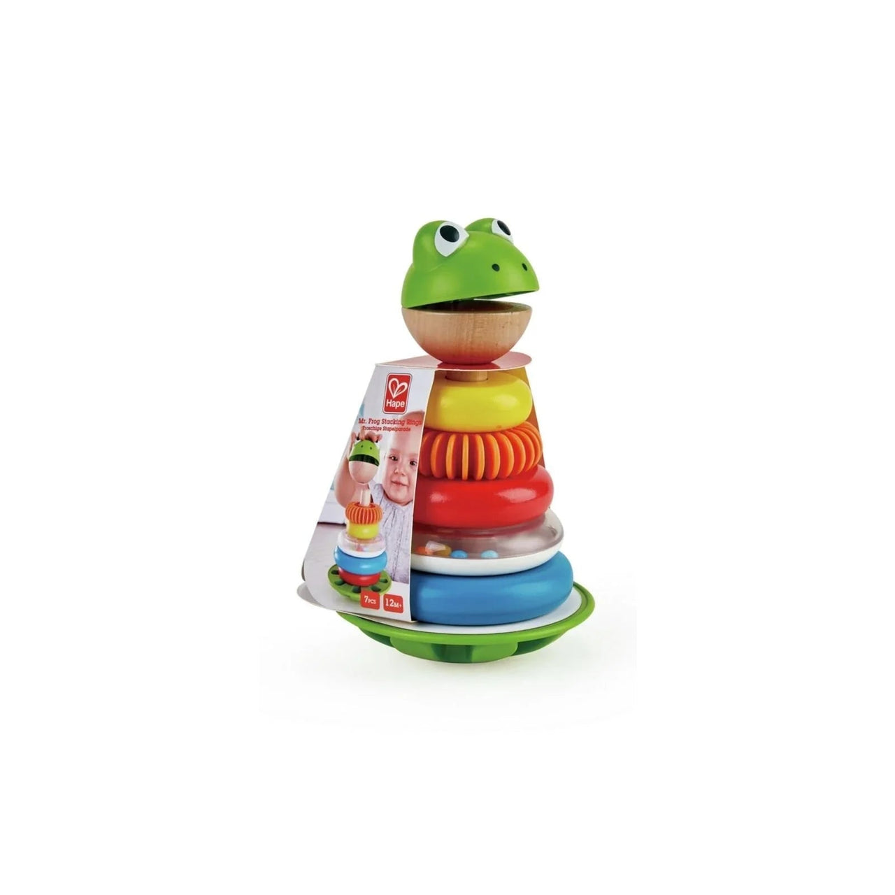 Hape Mr Frog Stacking Rings - Miu Mau Collectibles