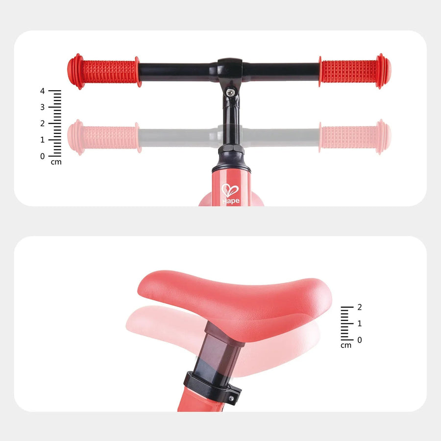 Hape New Explorer Kids Balance Bike, Pink - Miu Mau Collectibles