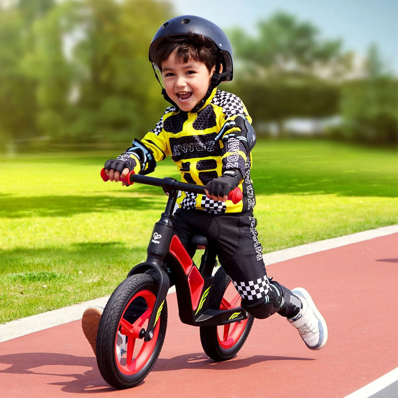 Hape New Explorer Kids Balance Bike, Red - Miu Mau Collectibles