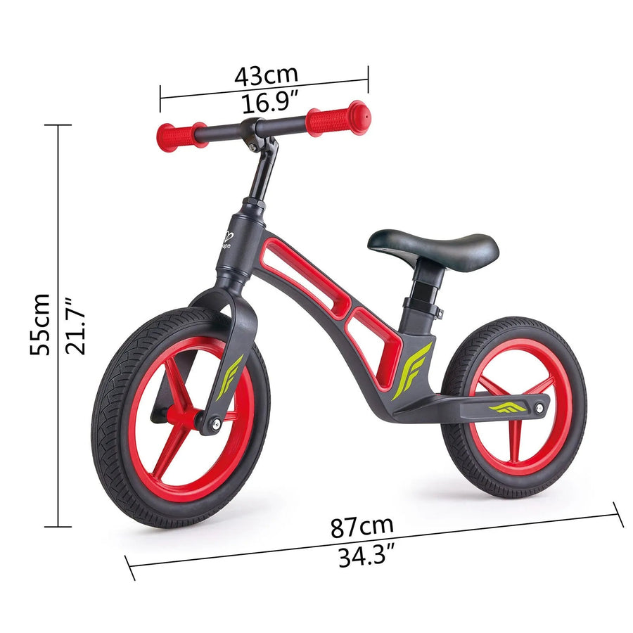 Hape New Explorer Kids Balance Bike, Red - Miu Mau Collectibles