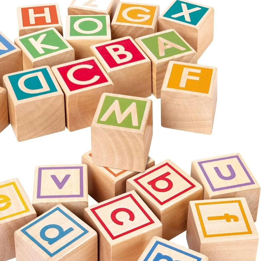 Hape Pull Along Cart with Stacking Blocks - Miu Mau Collectibles