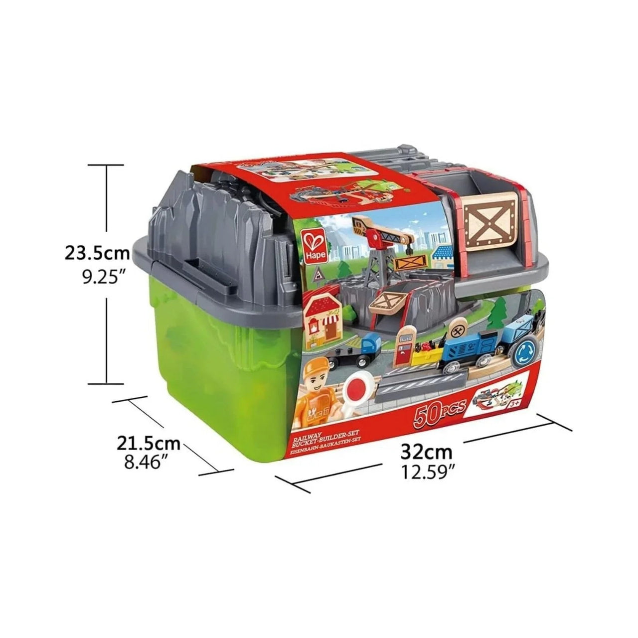 Hape Railway Bucket Builder Set - Miu Mau Collectibles
