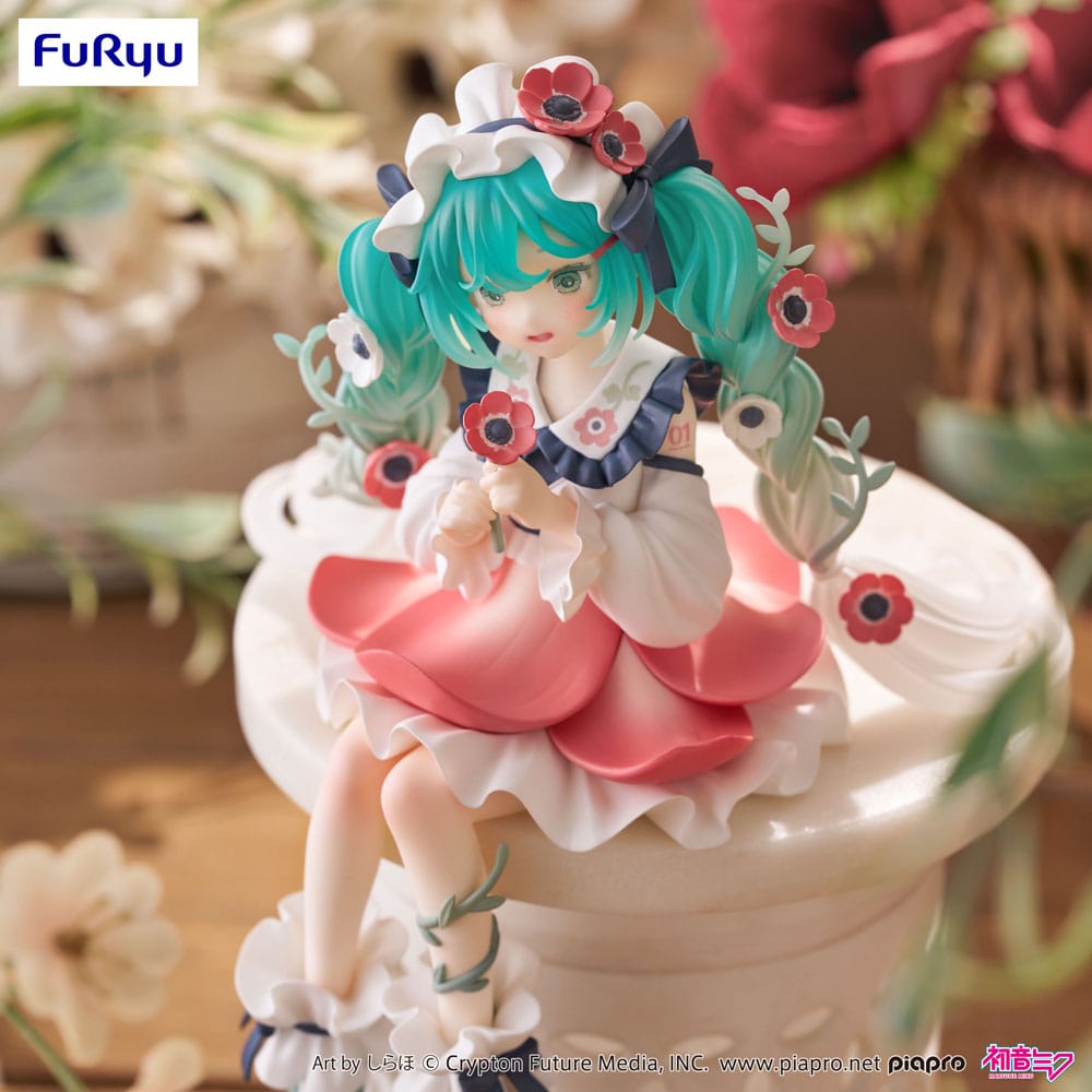 Hatsune Miku Noodle Stopper PVC Statue Flower Fairy Anemone 14 cm - Miu Mau Collectibles