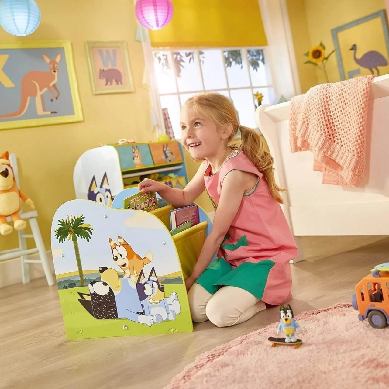 Hello Home Kids Sling Bookcase - Bluey - Miu Mau Collectibles