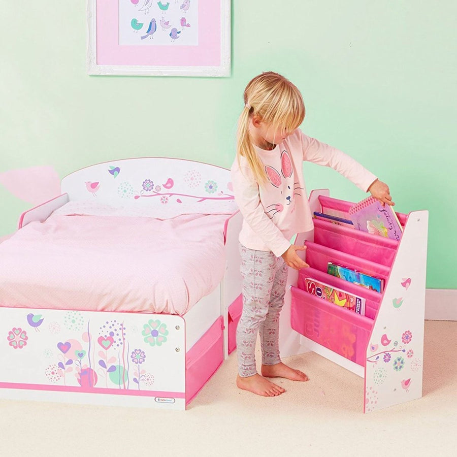 Hello Home Kids Sling Bookcase - Flowers and Birds - Miu Mau Collectibles