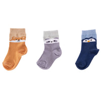 HelloBaby Ankle Socks 3 pcs - Blue - Miu Mau Baby & Kids Store