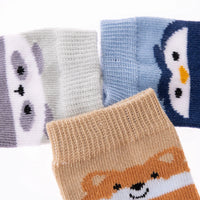HelloBaby Ankle Socks 3 pcs - Blue - Miu Mau Baby & Kids Store