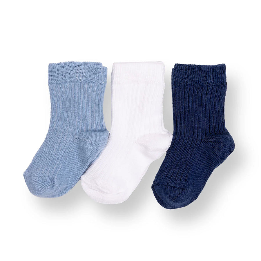 HelloBaby Ankle Socks 3 pcs - Navy Blue - Miu Mau Collectibles