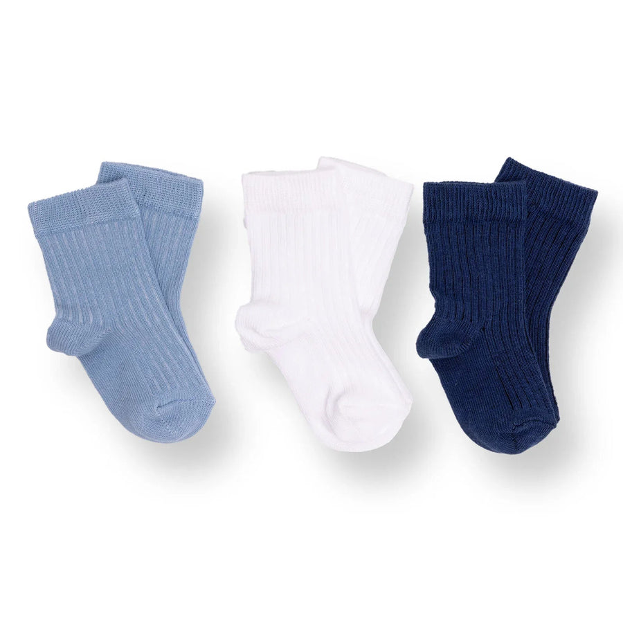HelloBaby Ankle Socks 3 pcs - Navy Blue - Miu Mau Collectibles