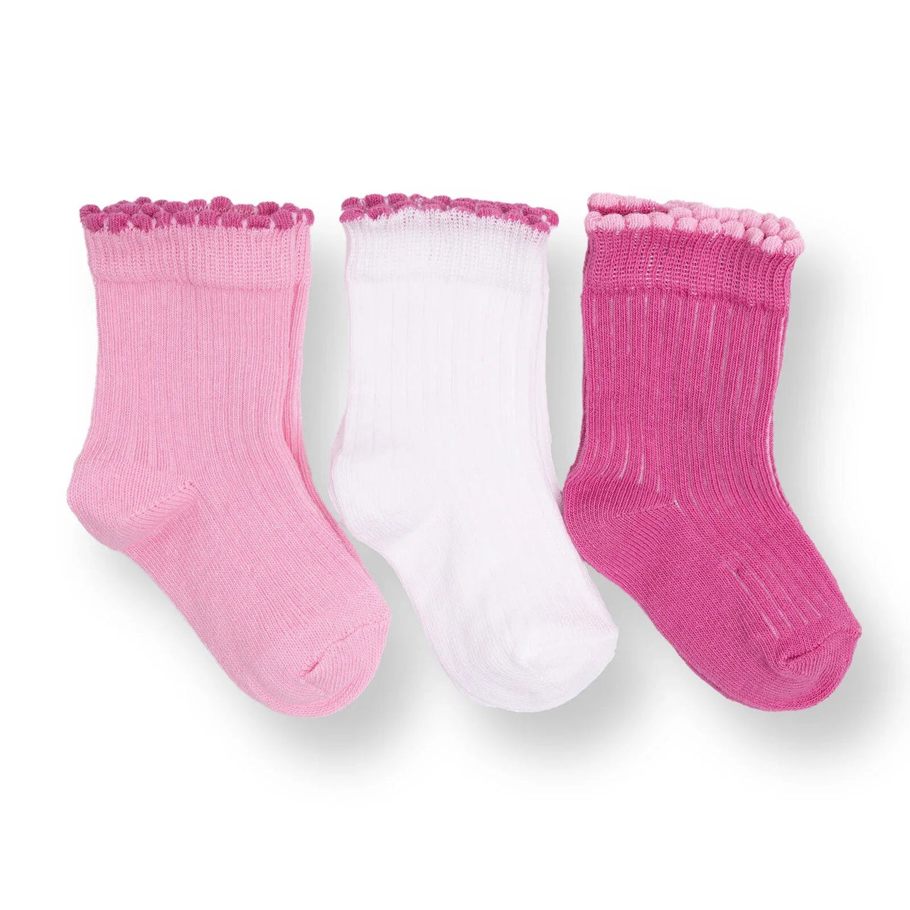 HelloBaby Ankle Socks 3 pcs - Pink - Miu Mau Collectibles