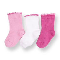 HelloBaby Ankle Socks 3 pcs - Pink - Miu Mau Collectibles