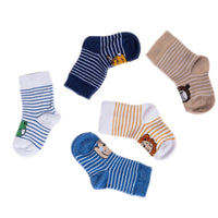 HelloBaby Ankle Socks 5 pcs - Blue Printed - Miu Mau Collectibles