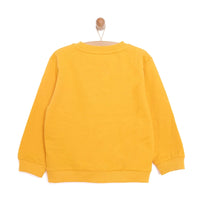 HelloBaby Baby Boy Dino Patterned Sweatshirt - Mustard - Miu Mau Baby & Kids Store