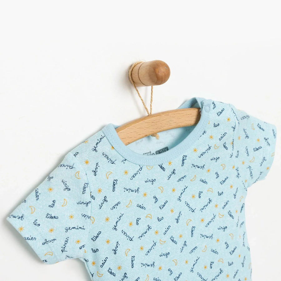 HelloBaby Baby Boy Short Sleeve Body - Blue - Miu Mau Baby & Kids Store