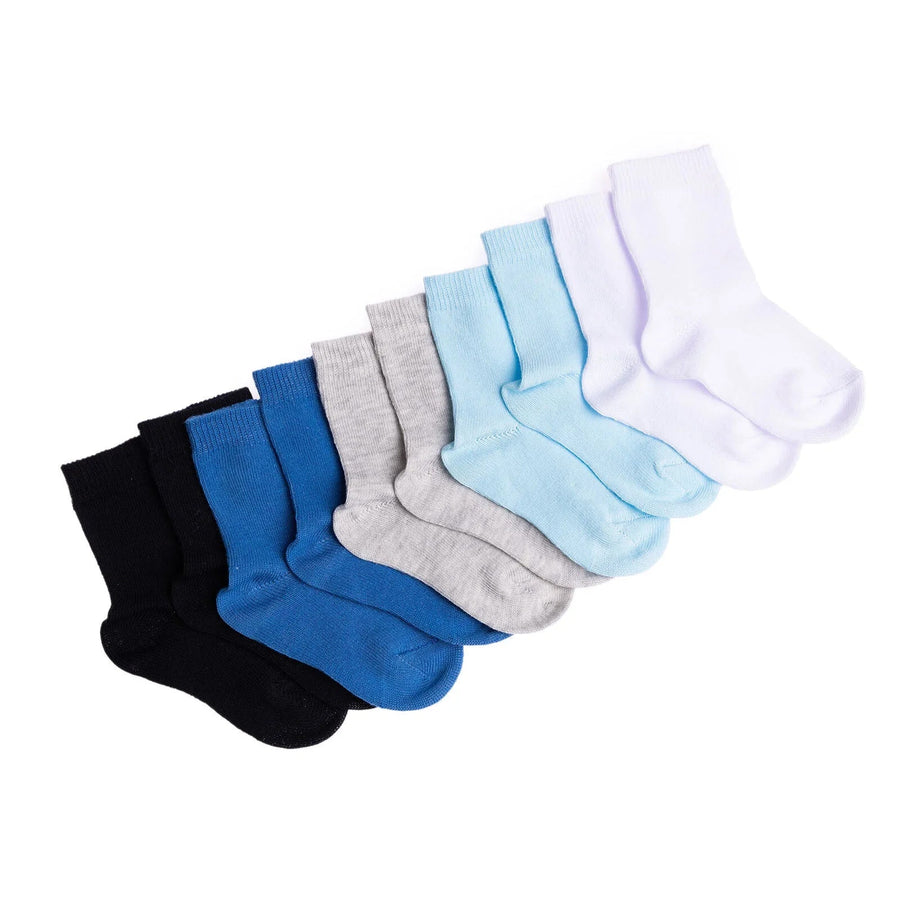 HelloBaby Baby Boy Socks 5 pcs - Blue - Miu Mau Collectibles