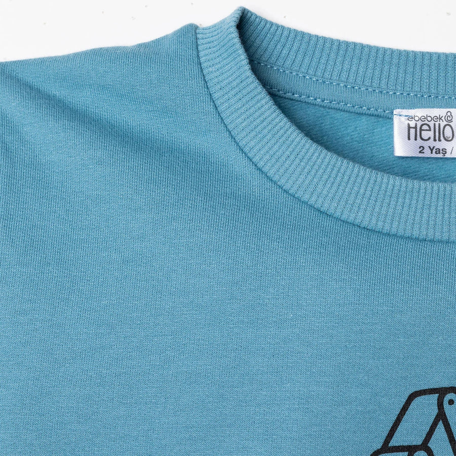 HelloBaby Baby Boy Sweatshirt - Dark Blue - Miu Mau Collectibles