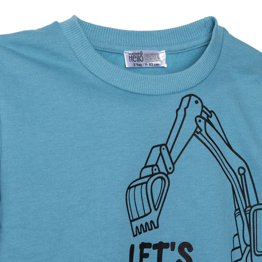 HelloBaby Baby Boy Sweatshirt - Dark Blue - Miu Mau Collectibles