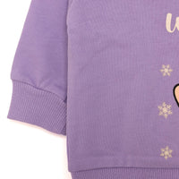 HelloBaby Baby Girl Animal Printed Sweatshirt - Purple - Miu Mau Collectibles