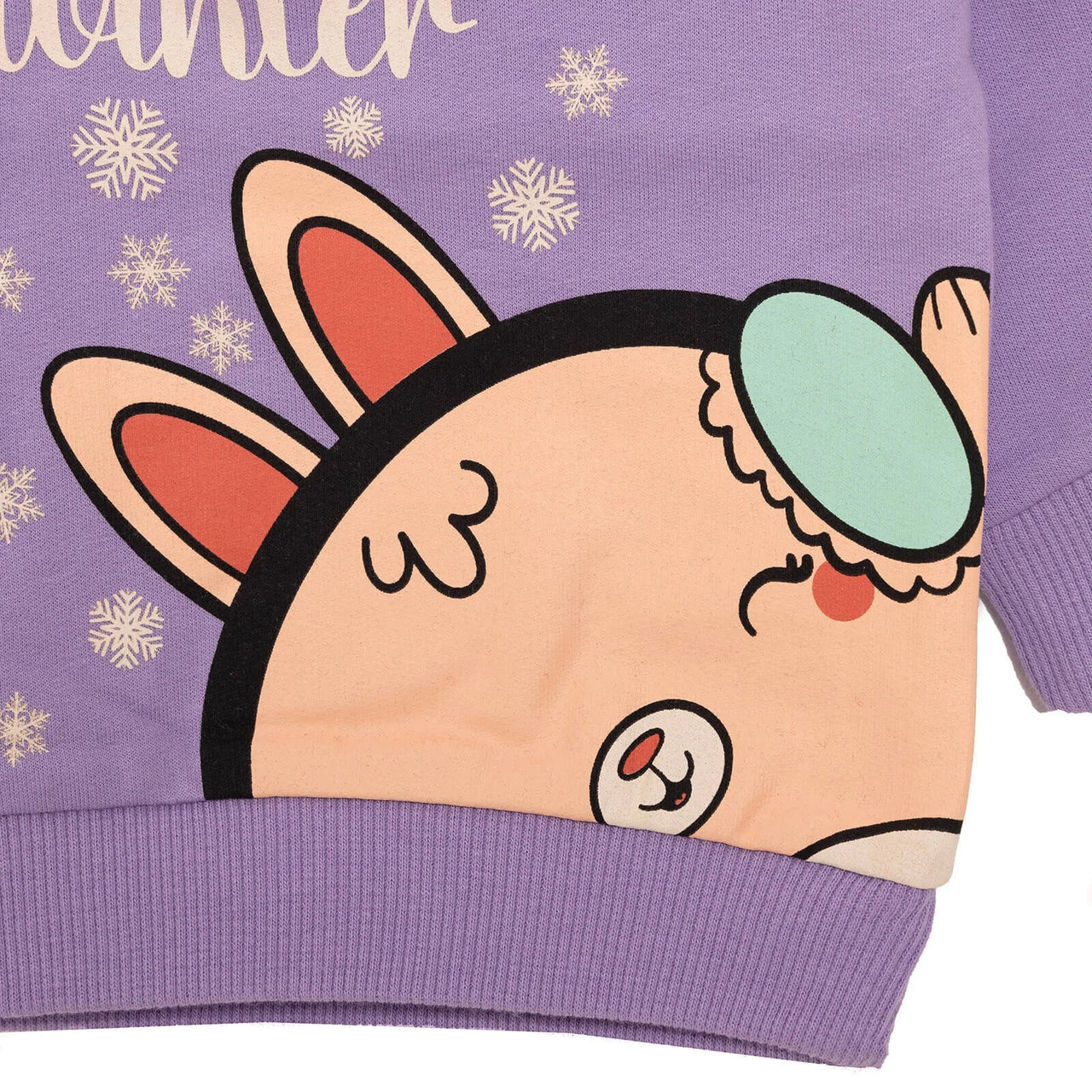 HelloBaby Baby Girl Animal Printed Sweatshirt - Purple - Miu Mau Collectibles