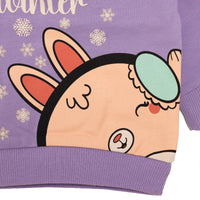 HelloBaby Baby Girl Animal Printed Sweatshirt - Purple - Miu Mau Collectibles