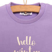 HelloBaby Baby Girl Animal Printed Sweatshirt - Purple - Miu Mau Collectibles