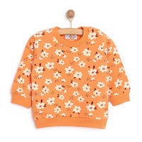 HelloBaby Baby Girl Basic Flower Printed Sweatshirt - Printed - Miu Mau Collectibles