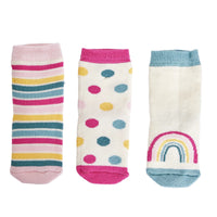 HelloBaby Baby Girl Chenille Socks 3 Pcs - Light Pink - Miu Mau Collectibles