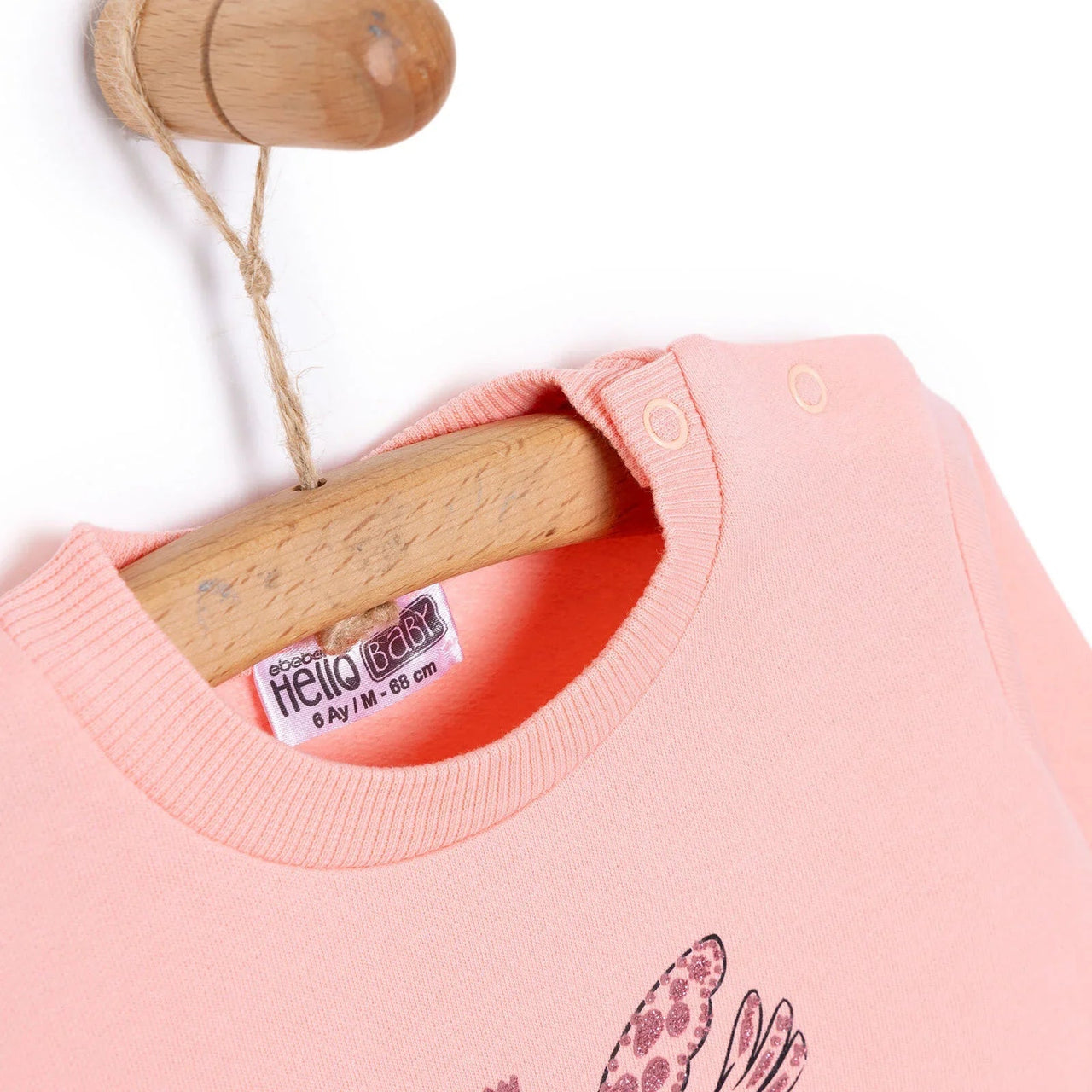 HelloBaby Baby Girl Flower Printed Sweatshirt - Pink - Miu Mau Collectibles