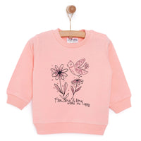 HelloBaby Baby Girl Flower Printed Sweatshirt - Pink - Miu Mau Collectibles
