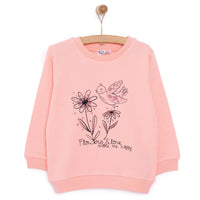 HelloBaby Baby Girl Flower Printed Sweatshirt - Pink - Miu Mau Collectibles