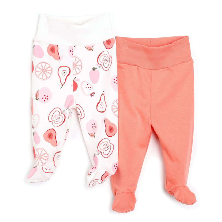HelloBaby Baby Girl Legging with Feet 2pcs - Pink - Miu Mau Collectibles