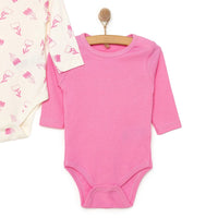 HelloBaby Baby Girl Long Sleeve Bodysuit 2pcs - Pink - Miu Mau Collectibles