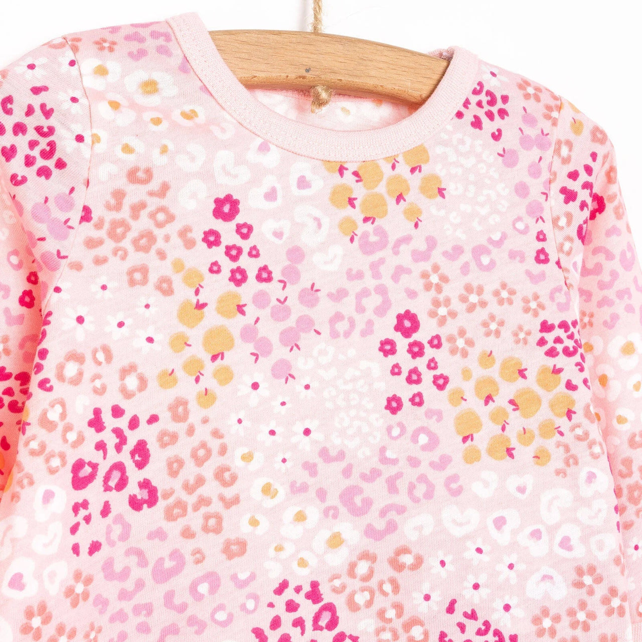 HelloBaby Baby Girl Long Sleeve Pyjamas Set - Dark Pink - Miu Mau Collectibles