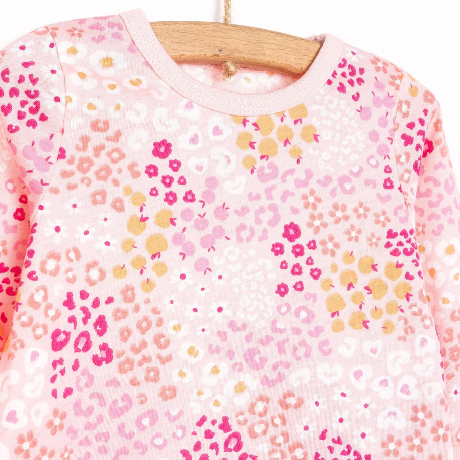 HelloBaby Baby Girl Long Sleeve Pyjamas Set - Dark Pink - Miu Mau Collectibles