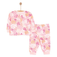HelloBaby Baby Girl Long Sleeve Pyjamas Set - Dark Pink - Miu Mau Collectibles