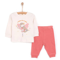 HelloBaby Baby Girl Long Sleeve Pyjamas Set - Ecru - Miu Mau Collectibles