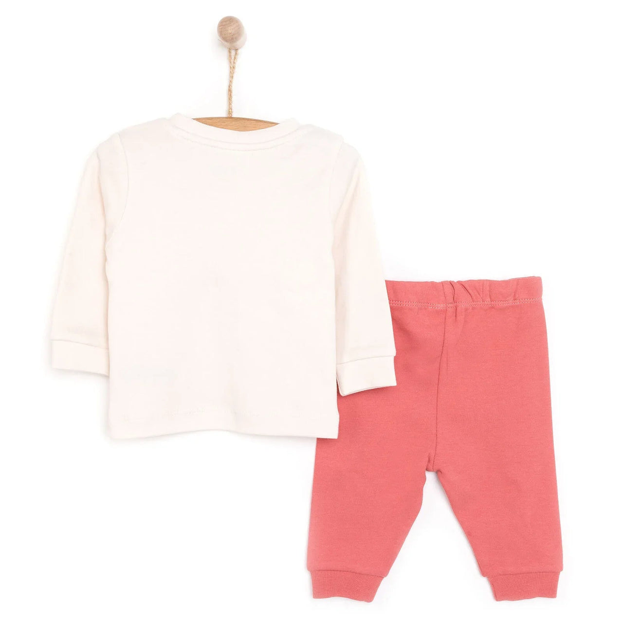 HelloBaby Baby Girl Long Sleeve Pyjamas Set - Ecru - Miu Mau Collectibles