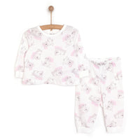 HelloBaby Baby Girl Long Sleeve Pyjamas Set - White - Miu Mau Collectibles