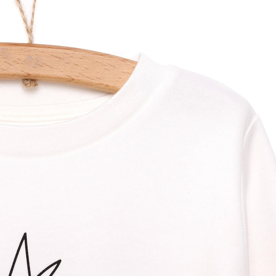 HelloBaby Baby Girl Long Sleeve T-shirt - Ecru - Miu Mau Collectibles