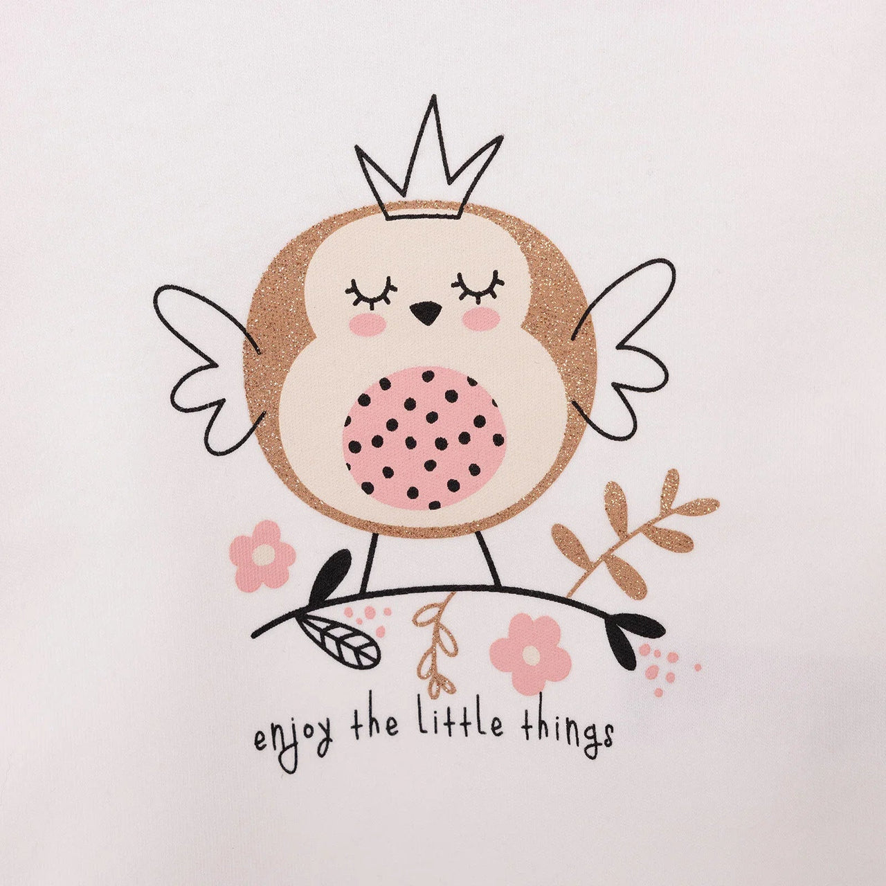 HelloBaby Baby Girl Long Sleeve T-shirt - Ecru - Miu Mau Collectibles