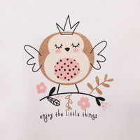 HelloBaby Baby Girl Long Sleeve T-shirt - Ecru - Miu Mau Collectibles