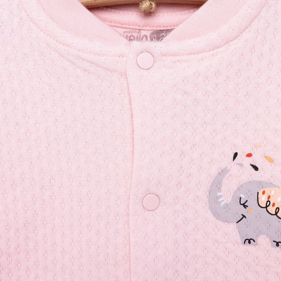 HelloBaby Baby Girl Quilted Cardigan - Light Pink - Miu Mau Collectibles