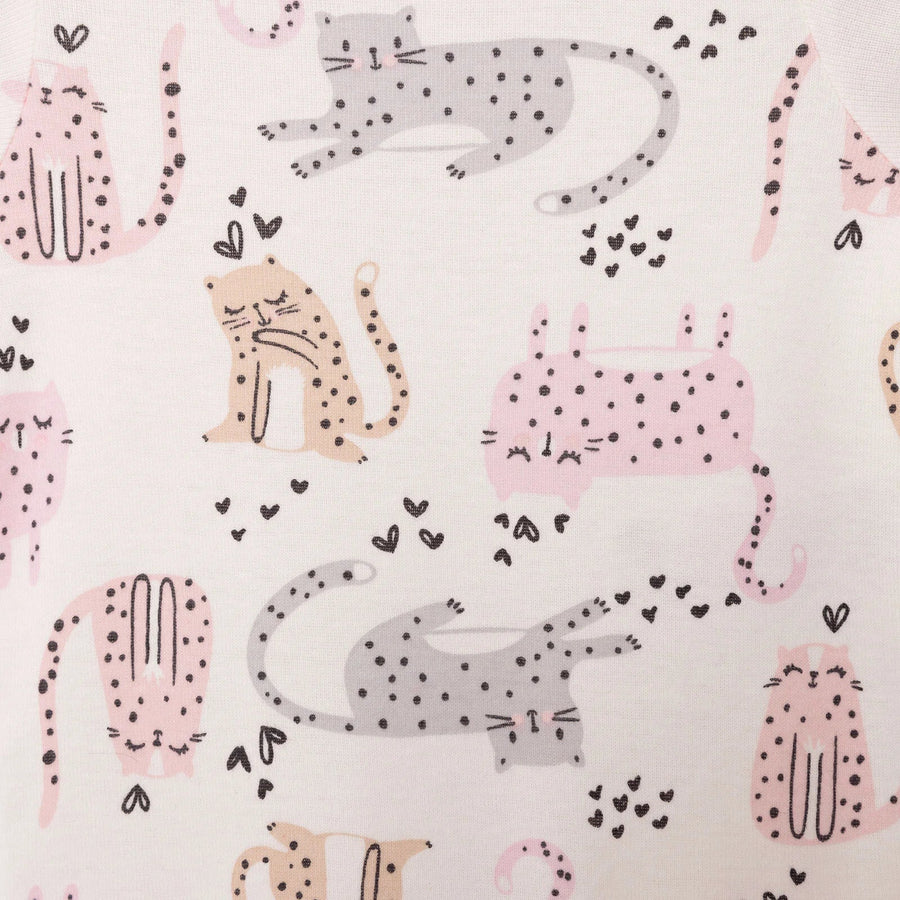 HelloBaby Baby Girl Short Sleeve Body - Ecru - Miu Mau Baby & Kids Store