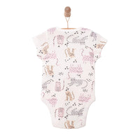 HelloBaby Baby Girl Short Sleeve Body - Ecru - Miu Mau Baby & Kids Store