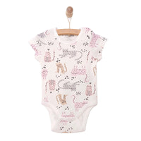 HelloBaby Baby Girl Short Sleeve Body - Ecru - Miu Mau Baby & Kids Store
