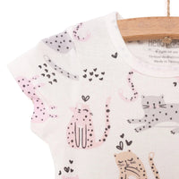 HelloBaby Baby Girl Short Sleeve Body - Ecru - Miu Mau Baby & Kids Store