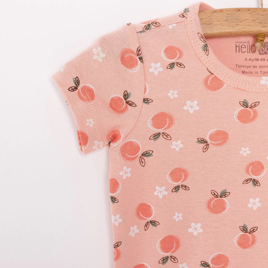 HelloBaby Baby Girl Short Sleeve Bodysuit 2 pcs - Pink - Miu Mau Collectibles