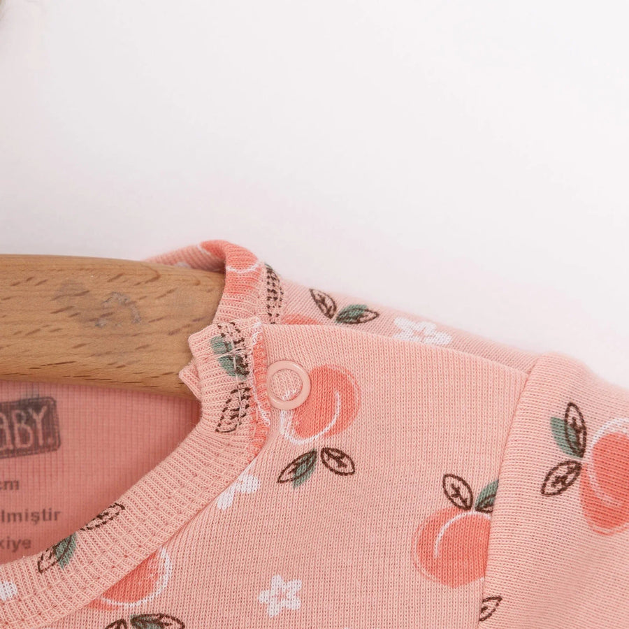 HelloBaby Baby Girl Short Sleeve Bodysuit 2 pcs - Pink - Miu Mau Collectibles