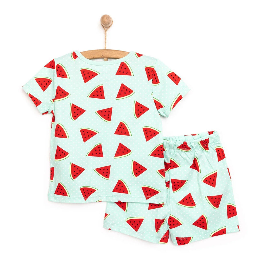 HelloBaby Baby Girl Short Sleeve Pyjamas Set - Blue - Miu Mau Collectibles