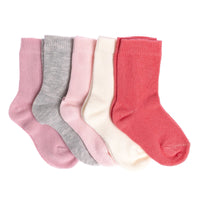 HelloBaby Baby Girl Socks 5 pcs - Pink - Miu Mau Collectibles